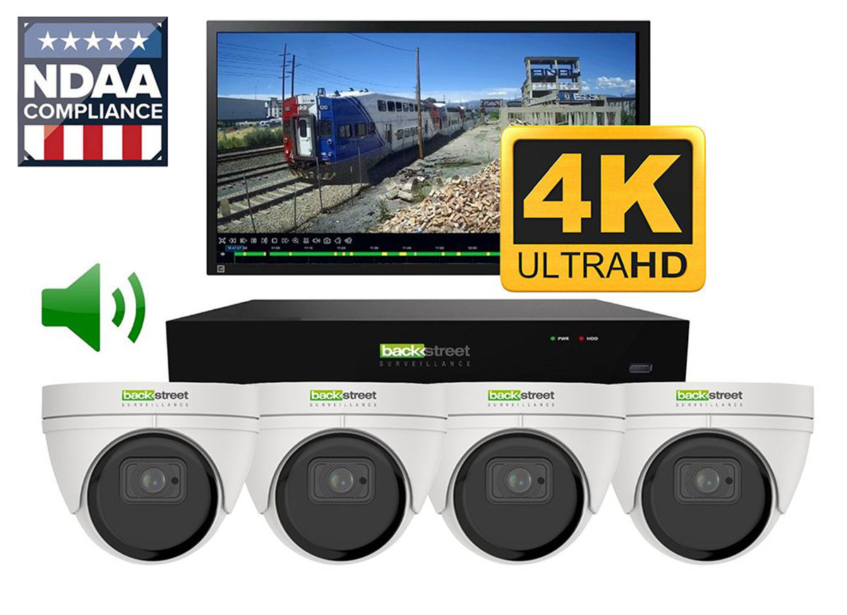 Can two cameras be positioned so that they are in each other's view [overlapping fields of view]?