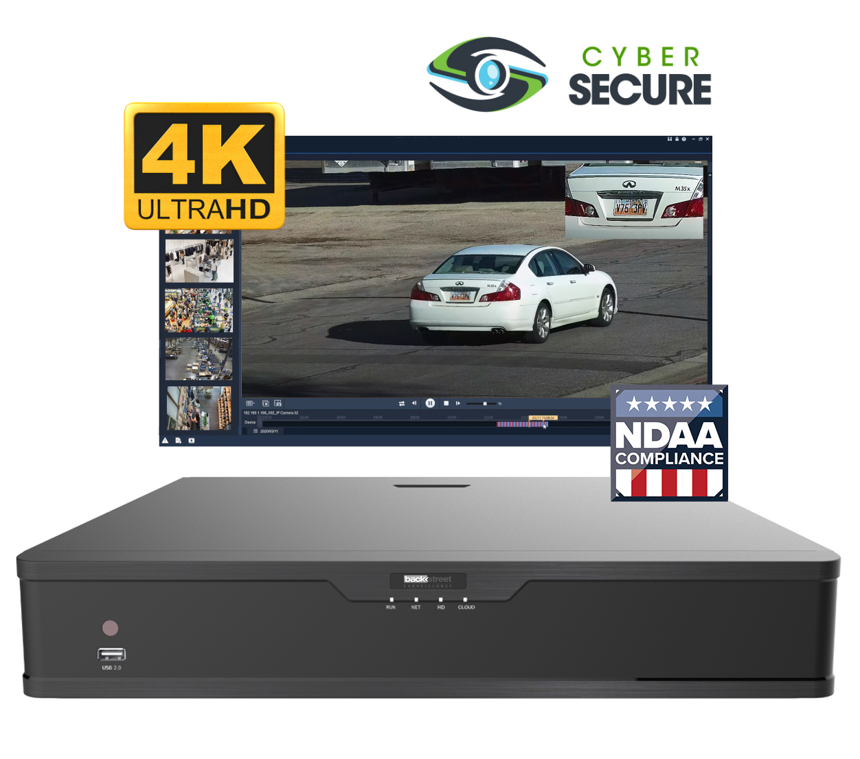 (CS16-4K) 16 Channel Security NVR, NDAA Certified, Advanced AI Questions & Answers